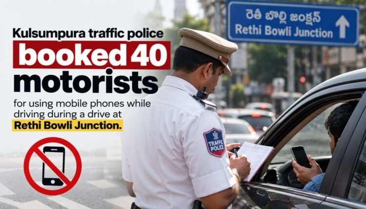 40 cases booked for using cell phones while driving