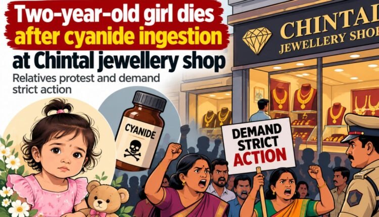 Girl dies after cyanide ingestion at jewellery shop