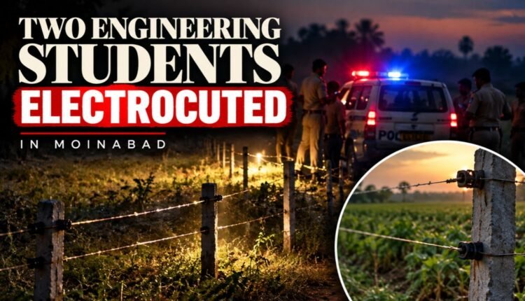 Two engineering students electrocuted in Moinabad